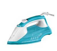Russell Hobbs Steam Iron [2400W, 115g/min+35g/min, Auto-steam Technology] Light & Easy Brights Aqua(Softening ceramic sole, 240ml tank, anti-limescale +drip-proof) 26482-56