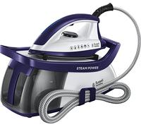 Russell Hobbs Steam Iron [2600W,100g/min continuous steam] SteamPower (4.5 bar pressure, 60sec heat up time, 1.9m cord, 3 steam settings, 1.3 L tank, Ceramic soleplate, Anti-limescale) 24440