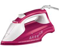 Russell Hobbs Light & Easy Brights Berry Steam Iron, Fabric Softening Infused Ceramic Soleplate. 2x smoother glide, 115g Steam Shot,, 2400W, 26480