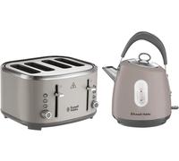 Russell Hobbs Stylevia Mocha 1.5L Kettle & 4 Slice Toaster Matching Set in Mocha