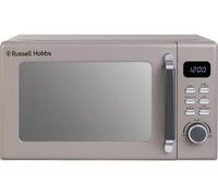 Russell Hobbs Mocha Digital Microwave STYLEVIA, 20 Litre 800W with 5 Power Levels, Mirror Finish, 8 Auto Cook Settings, Defrost & Reheat Function, Clock & Timer RHM2026MC