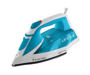 Russell Hobbs Supreme Steam Iron, Powerful Vertical steam Function, Non-Stick Stainless Steel Soleplate, Easy Fill 300ml Water Tank, 110g Steam Shot, 40g Continuous steam, 2m Cord, 2400W, 23040