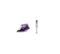 Russell Hobbs Supreme Steam Traditional Iron 23060, 2400 W - Purple/White & Hobbs Food Collection Hand Blender 22241, 200 W - White
