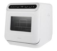 Russell Hobbs Table Top Dishwasher Mini Compact with 3 Place Settings, LED Display, Touch Control, 6 Programmes, Portable & Efficient, Self-Cleaning Function, No Plumbing in White RH3TTDW0D1W