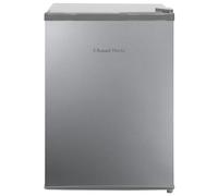 Russell Hobbs Table Top Larder Mini Fridge 66L Capacity, Reversible Door & Adjustable Feet, 0 to 8 Degrees Manual Temperature Control, Silver RH67TTLF0E1SS