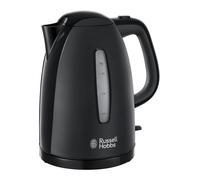 Russell Hobbs Textures Black Cordless Kettle, 1.7L, Fast Boil - 21271