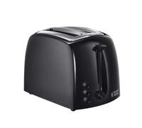 Russell Hobbs Textures 2 Slice Toaster (Extra Wide Slots, 6 Browning levels, Frozen, cancel & reheat function with indicator lights, Removable crumb