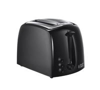 Russell Hobbs Textures 2 Slice Toaster (Extra Wide Slots, 6 Browning levels, Frozen, cancel & reheat function with indicator lights, Removable crumb