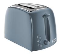 Russell Hobbs Textures 2 Slice Toaster, Extra Wide Slots, 6 Levels, Grey