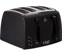 Russell Hobbs Textures 21651 4 Slice Toaster - Black, Black