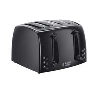 Russell Hobbs Textures 4 Slice Toaster (Extra Wide Slots, 6 Browning Levels, Frozen, Cancel & reheat Function with Indicator Lights, Removable Crumb