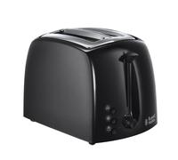 Russell Hobbs Textures Black 2 Slice Toaster Black One Size