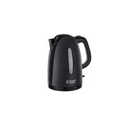 Russell Hobbs Textures Electric 1.7L Cordless Kettle (Fast Boil 3KW, Black premium plastic, matt & high gloss finish, Removable washable anti-scale