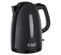 Russell Hobbs Textures Black Cordless Kettle, 1.7L, Fast Boil - 21271