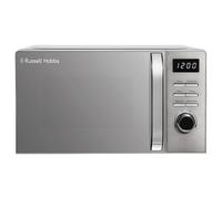 Russell Hobbs Titanium Digital Microwave 20 Litre 800W Solo Digital with 5 Power Levels, Defrost Function & Easy Clean, 60 Minute Timer, 8 Auto-Cook