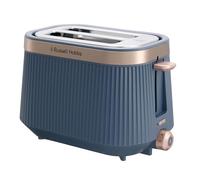 Russell Hobbs Toaster [2 Slice] Brontë™ Navy (Lift & Look, Variable Browning Control, High Lift, Frozen/Cancel/Reheat Functions, Removable Crumb Tray, Matte Finish & Champagne Accents) 26762