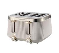 Russell Hobbs Toaster 4 Slice, Brontë Stone Stylish Matte & Chrome Design