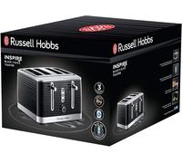 Russell Hobbs Toaster Inspire 4 Slice Bread Toaster Kitchen Extra wide slots