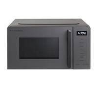 Russell Hobbs Touch Contol Digital Microwave 20L 800W in Dark Grey with 5 Power Levels, 8 Auto-Cook Menus, Defrost & Reheat Function, 60-Minute Timer, Child Lock, Glass Door & Control Panel, RHMT2006G