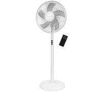 Russell Hobbs Tower Fan in White Electric 3 in 1 Pedestal Fan with LED Display & Remote, Tall Standing Fan, 1.3m Height, 8 Speed Settings, Oscillating, 48W, 2 Year Guarantee RHMPF3IN1