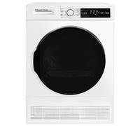 Russell Hobbs Freestanding Condenser Dryer Electric Tumble Dryer 15 Programmes 8kg Capacity 3 Heat Settings LED Display DelayStart Anti-Crease Child Lock Black Clothes Dryer RH8CTD111B