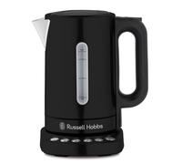 Russell Hobbs Variable Temperature Kettle, Addison Matte Black, 5 Pre-sets, LED Display, 360 Base, Temp from 70-100°C Including Keep Warm Function, 1.7L Capacity, 3000W
