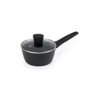 Russell Hobbs RH03258EU7 Verde Thermocollar 16cm Saucepan with Lid - Healthy Ceramic Non-Stick Coating, PFAS-Free, Recycled Aluminum Body, Induction Cooking Pot, Temperature Indicator Cookware