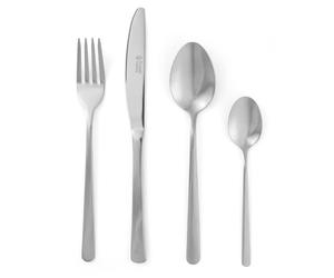Russell Hobbs Vienna 48 Piece Cutlery Set - Stainless Steel Silverware, Service for 12, Tableware with Forks, Knives, Tablespoons and Teaspoons, Dishwasher Safe Flatware, Mirror Polished