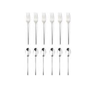 Russell Hobbs Vienna Cutlery Set, 12 Piece Dessert Forks and Teaspoons | 18/0 Stainless Steel, Mirror Polished Finish, Dishwasher Safe, Includes 6 Dessert Forks And 6 Teaspoons, For Tea And Desserts