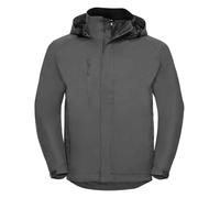 Russell HydraPlus 2000 Jacket Shower Resistant Breathable Concealed Hood Casual