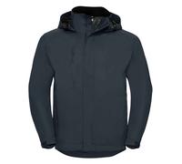 Russell HydraPlus 2000 Jacket Shower Resistant Breathable Concealed Hood Casual