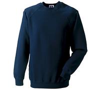 Russell Jerzees Schoolgear 762B Kids Childrens Classic Raglan Sleeve Sweatshirt French Navy 9 10 Years