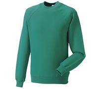 Russell Jerzees Schoolgear 762B Kids Childrens Classic Raglan Sleeve Sweatshirt Winter Emerald 9 10 Years