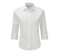 Russell Ladies 3/4 Sleeve Easy Care Fitted Shirt White XXL/18