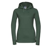 Russell Ladies Authentic Hooded Sweatshirt Polycotton Drop Shoulder Casual