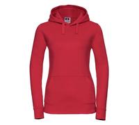 Russell Ladies Authentic Hooded Sweatshirt Polycotton Drop Shoulder Casual