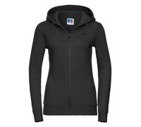 Russell Ladies Authentic Zip Hooded Sweatshirt Drop Shoulder Casual Workwear