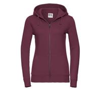 Russell Ladies Authentic Zip Hooded Sweatshirt Drop Shoulder Casual Workwear