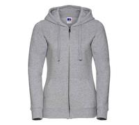 Russell Ladies Authentic Zip Hooded Sweatshirt Drop Shoulder Casual Workwear