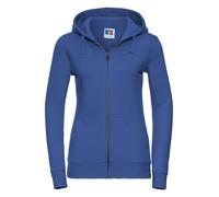 Russell Ladies Authentic Zip Hooded Sweatshirt Drop Shoulder Casual Workwear