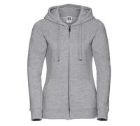 Russell Ladies Authentic Zipped Hood Jacket Womens Pullover Plain Jumper