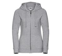 Russell Ladies Authentic Zipped Hood Jacket Womens Pullover Plain Jumper