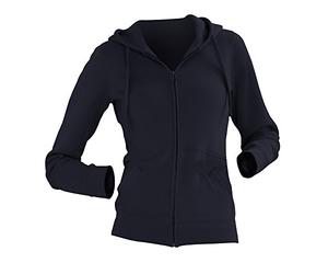 Russell Ladies Premium Authentic Zipped Hoodie (3-Layer Fabric) (M) (French Navy)