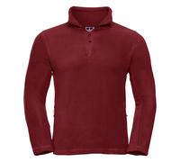 (M, Classic Red) Russell Mens 1/4 Zip Outdoor Fleece Top