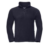 Russell Athletic Mens 1/4 Zip Outdoor Fleece Top (French Navy) - Multicolour - Size Large