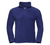 Russell Athletic Mens 1/4 Zip Outdoor Fleece Top (Bright Royal) - Navy/Blue - Size Large