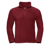 Russell Mens 1/4 Zip Outdoor Fleece Top (L) (Classic Red)