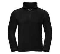 Russell Mens 1/4 Zip Outdoor Fleece Top (XS) (Black)