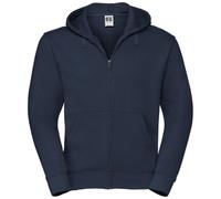 Russell Men's Authentic Full Zip Hooded Sweatshirt Hoodie in Navy | Size: Small Russell Navy S
