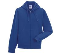Russell Mens Authentic Full Zip Hooded Sweatshirt / Hoodie (L) (Bright Royal)